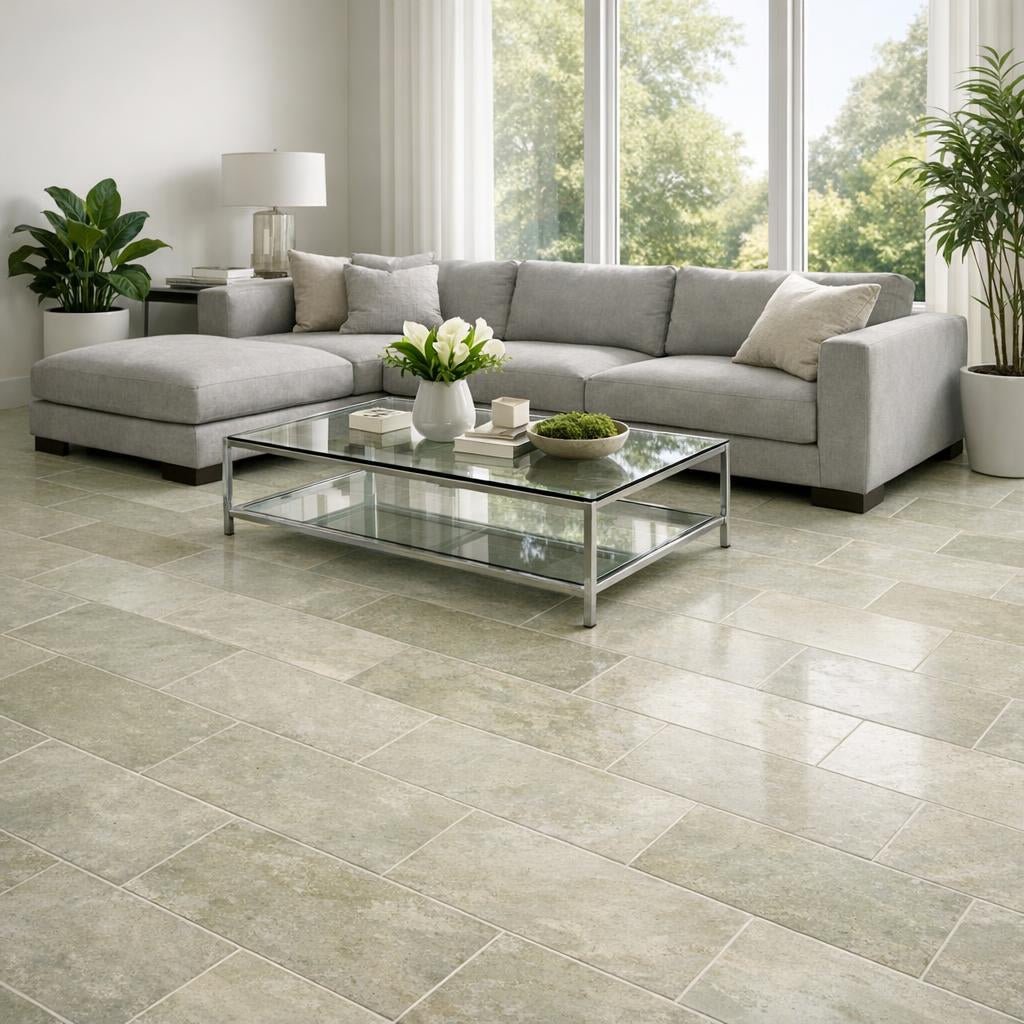 Elegant Spaces with Pistachio Honed Limestone Tiles by Zicana - Zicana Boutique