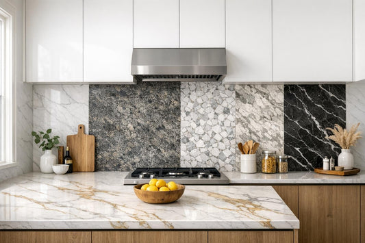 Elegant Stone Options for Kitchen Backsplash Design - Zicana Boutique