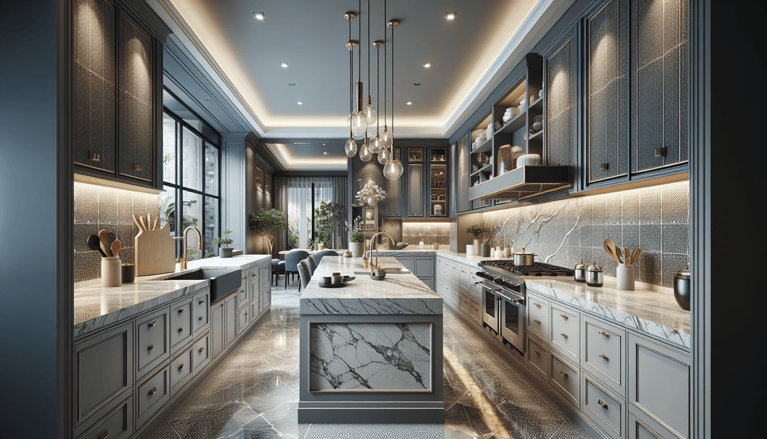 Elegant Tile Backsplash with Quartz Countertop Solutions for Professionals - Z Boutique by Marble Couture