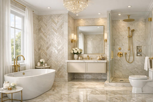 Elegant Tiles Bathroom Design: Elevate Your Luxury Space - Zicana Boutique