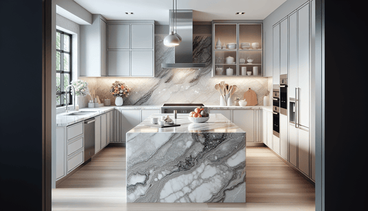 Elegant White and Gray Granite Countertops: Timeless Choices for Professionals - Z Boutique by Marble Couture