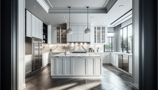 Elegant White and Gray Granite Countertops: Timeless Design Solutions - Z Boutique by Marble Couture