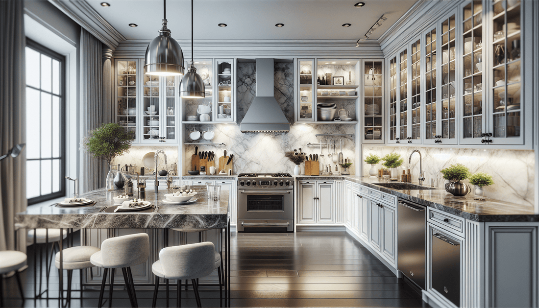 Elegant White Cabinets with Grey Granite: Perfect Pairing Tips - Z Boutique by Marble Couture