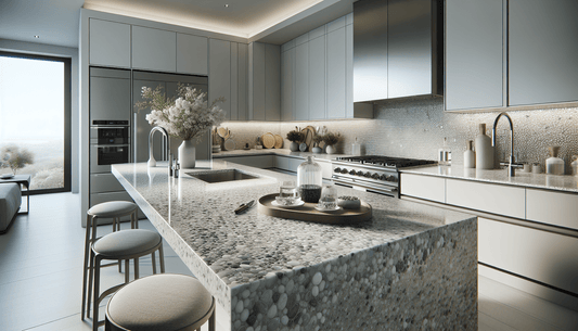 Elegant White Pebble Granite for Discerning Homeowners and Professionals - Z Boutique by Marble Couture