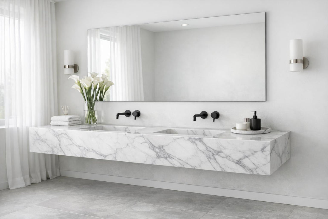 Elegantly Distinct: La Noa 72 Marble Floating Sink - Zicana Boutique