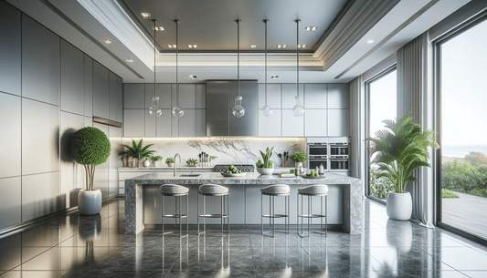 Elegantly Enhance Kitchens with Gray Granite Countertops - Z Boutique by Marble Couture