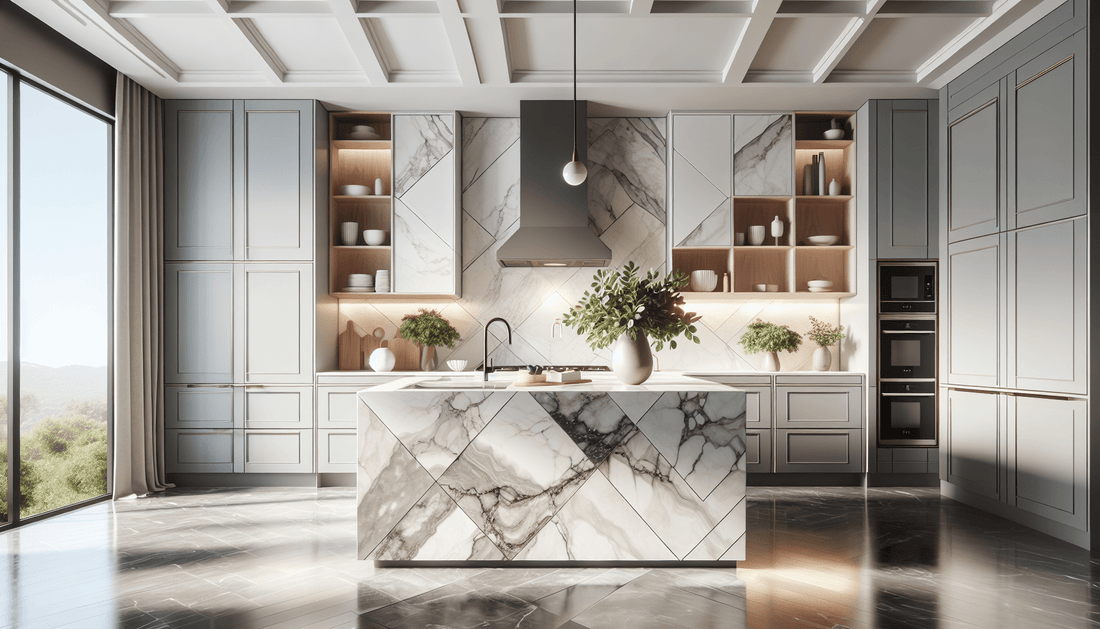 Elegantly Transform Spaces with Carrara Marble Look Quartz - Zicana Boutique