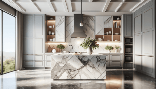 Elegantly Transform Spaces with Carrara Marble Look Quartz - Z Boutique by Marble Couture