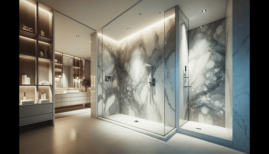 Elevate Bathrooms with Showstopping Quartz Shower Walls for Luxury Spaces - Z Boutique by Marble Couture