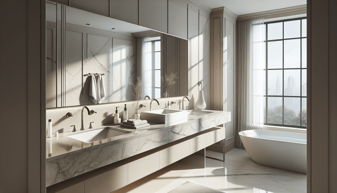 Elevate Bathrooms with Sophisticated SantaMargherita Quartz Design Solutions - Zicana Boutique