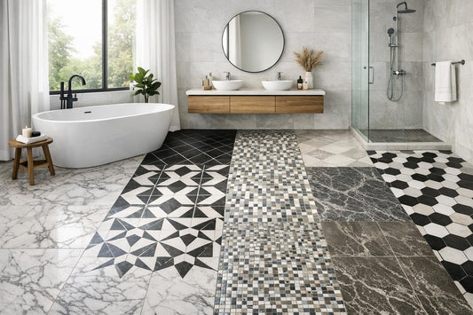 Elevate Bathrooms with Stylish Floor Tile Designs - Zicana Boutique