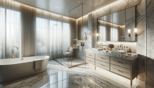 Elevate Bathrooms with Taj Mahal Quartzite Elegance and Durability - Zicana Boutique