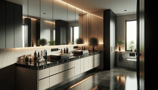 Elevate Bathrooms with Timeless Black Granite Countertops - Z Boutique by Marble Couture