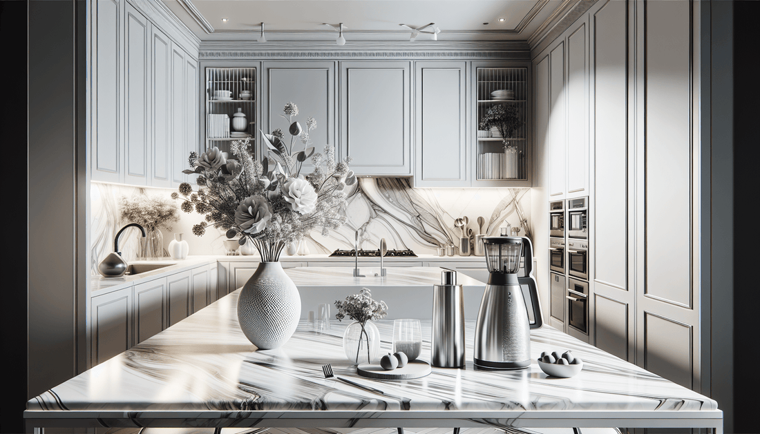 Elevate Designs: Pair Marble Countertops with White Cabinets - Zicana Boutique