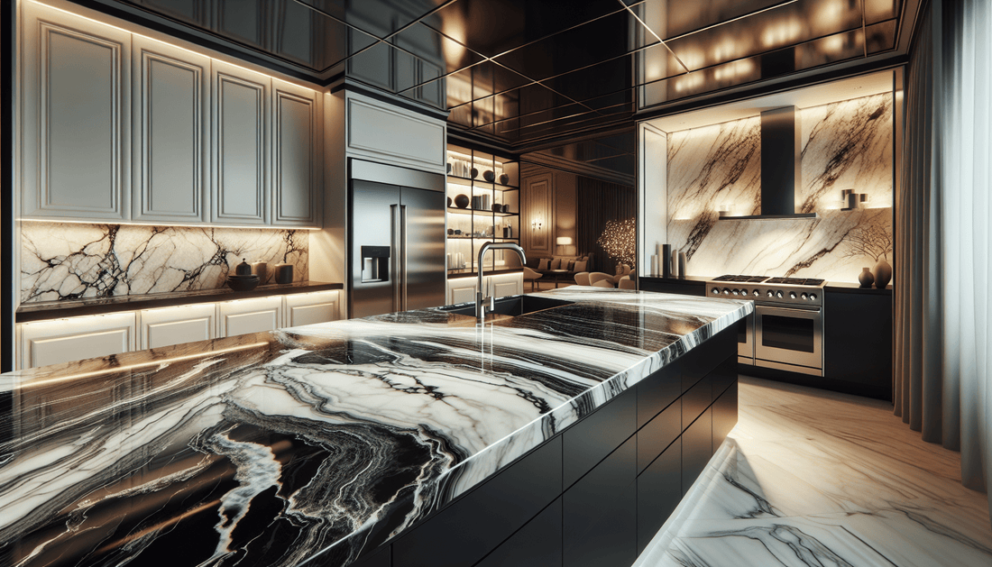 Elevate Home Design with White and Black Granite Countertops - Zicana Boutique