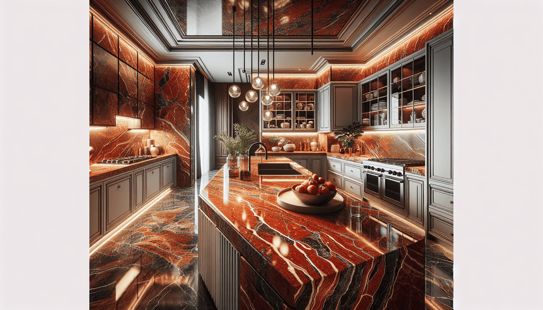 Elevate Homes with Exquisite Red Granite Countertops - Z Boutique by Marble Couture