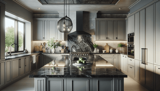Elevate Homes with Titanium Black Granite Countertops - Z Boutique by Marble Couture