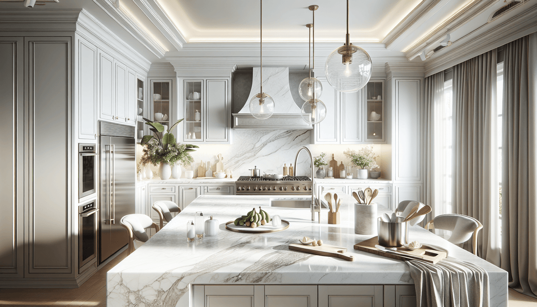 Elevate Homes with White Marble and Granite Countertops - Zicana Boutique