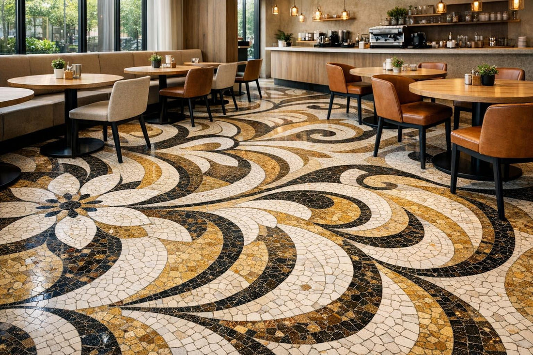 Elevate Interiors: Mireya Cafe Triano Terrazo Mosaic Solutions - Zicana Boutique