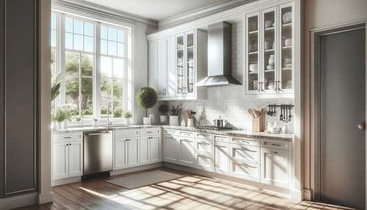 Elevate Interiors: White Cabinets with Granite Countertops - Z Boutique by Marble Couture