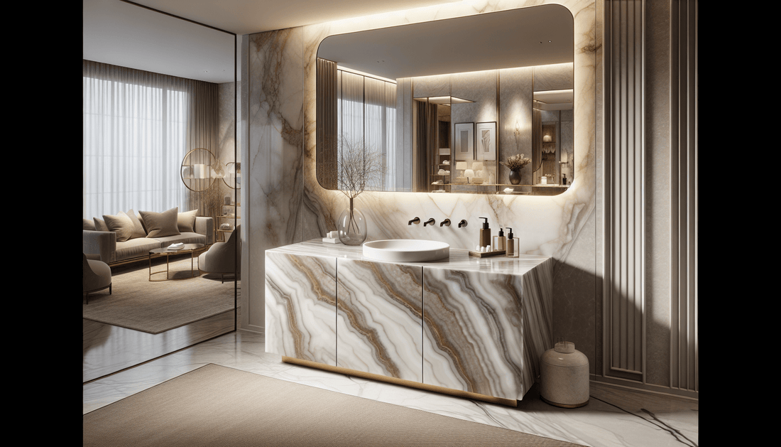 Elevate Interiors with Cristallo Quartzite Vanities from Zicana Boutique - Zicana Boutique