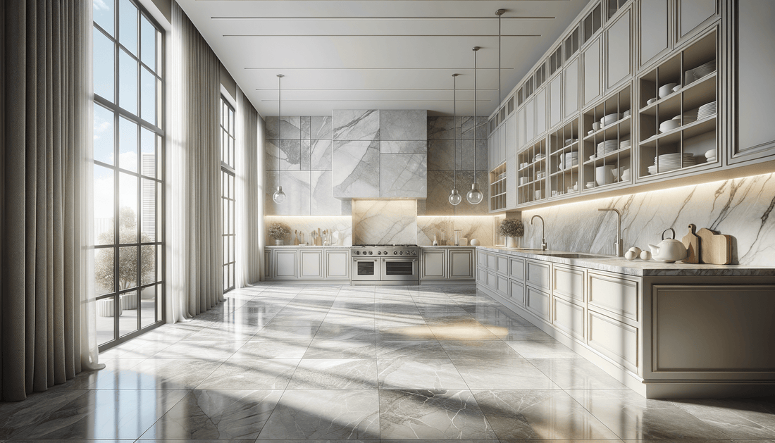 Elevate Interiors with Grigio Toscano Honed Marble Tiles - Zicana Boutique