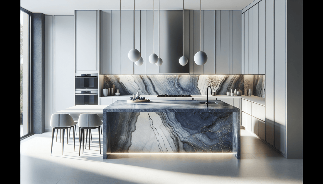 Elevate Interiors with Inverness Cobalt Cambria Quartz Designs - Z Boutique by Marble Couture