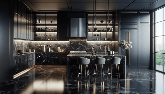 Elevate Interiors with Luxurious Black Marble Cabinets - Z Boutique by Marble Couture