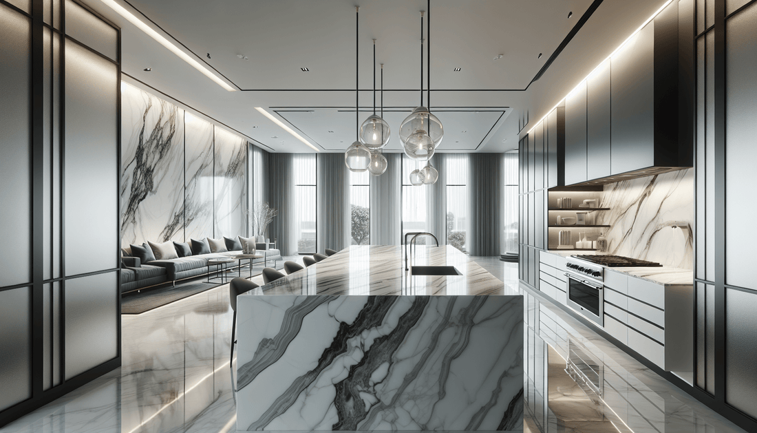 Elevate Interiors with Luxurious Calacatta Valentin Quartz Solutions - Z Boutique by Marble Couture