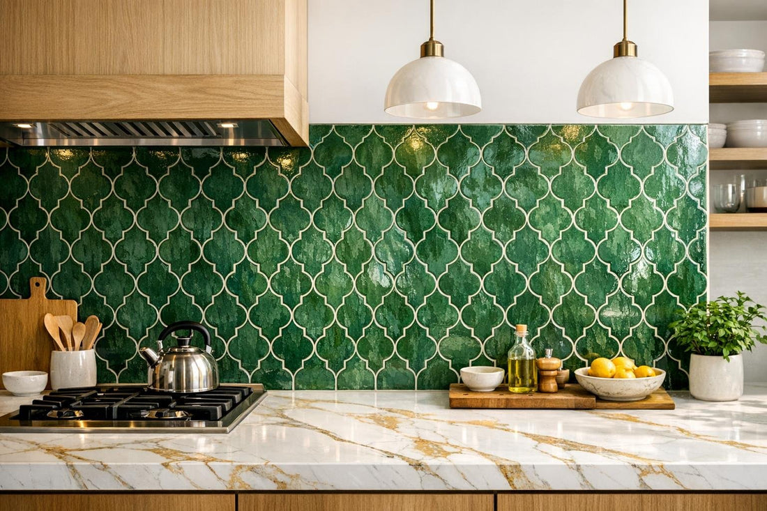 Elevate Interiors with Luxurious Green Backsplash Tile Solutions - Zicana Boutique