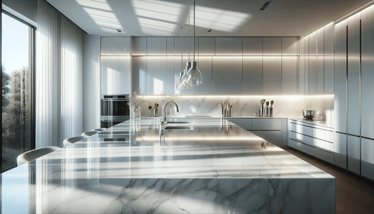 Elevate Interiors with Luxurious Iced White Quartz Countertops - Z Boutique by Marble Couture