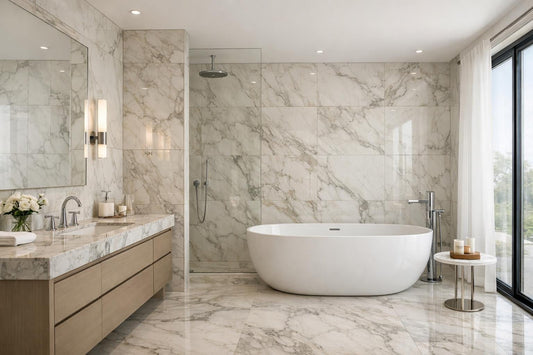 Elevate Interiors with Luxurious Marble Bathroom Tile - Zicana Boutique