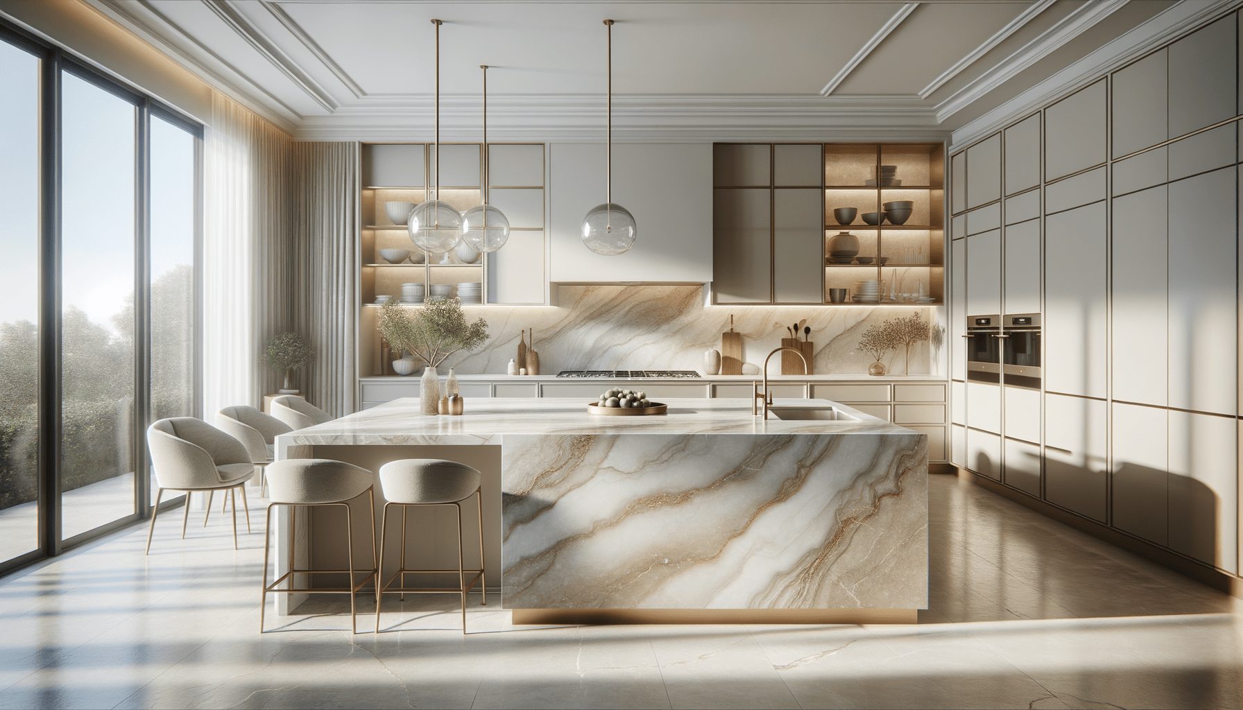 Elevate Interiors with Luxurious Taj Mahal Quartzite in Quartz – Zicana ...