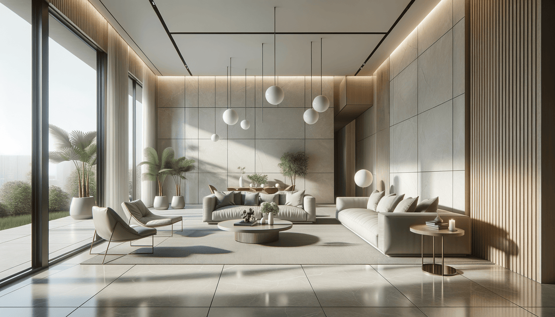 Elevate Interiors with Premium Textured Porcelain Slabs Design Ideas - Zicana Boutique