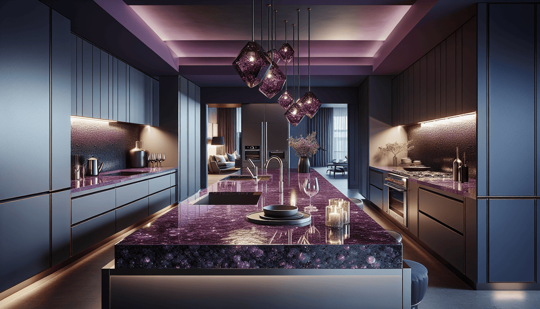 Elevate Interiors with Stunning Purple Quartz Countertops - Z Boutique by Marble Couture