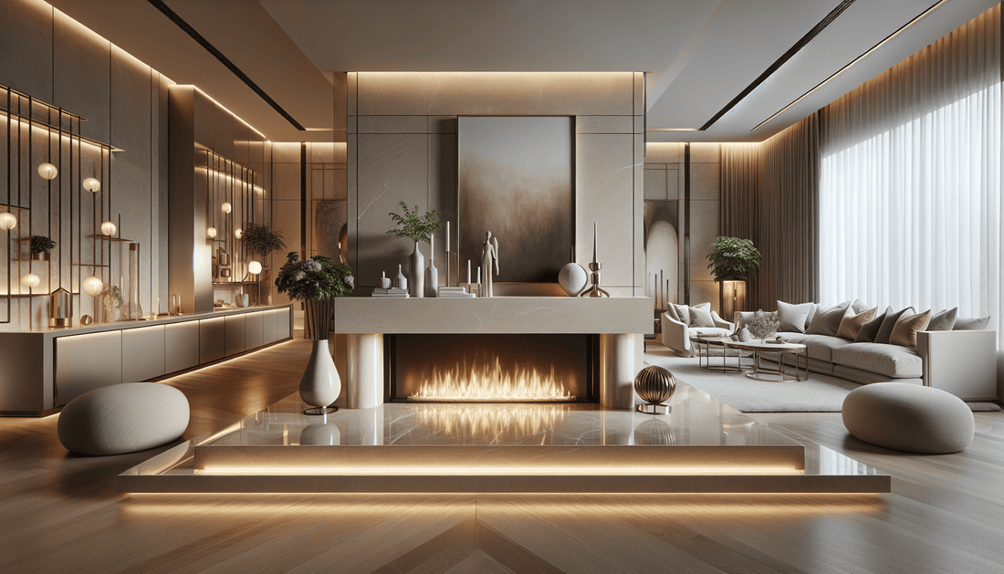 Elevate Interiors with Stunning Silestone Quartz Fireplace Designs - Zicana Boutique