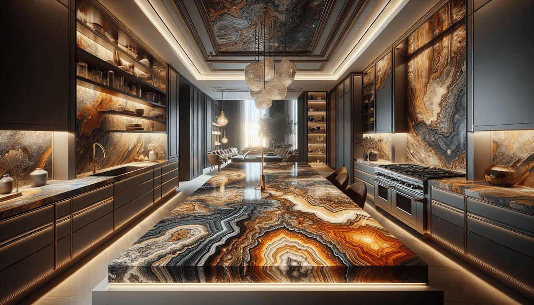 Elevate Interiors with Unique Precious Stone Countertops - Zicana Boutique