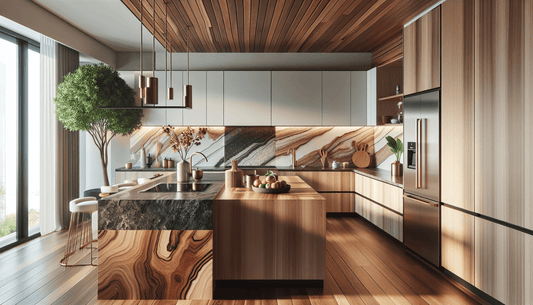 Elevate Interiors: Wood and Granite Countertop Synergies Unveiled - Z Boutique by Marble Couture