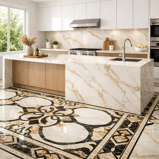 Elevate Kitchen Aesthetics with Luxury Floor Tile Options - Zicana Boutique