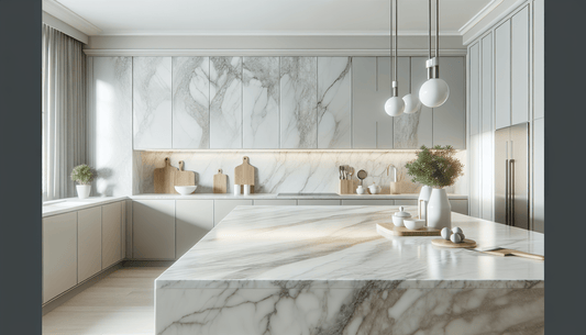 Elevate Kitchen Designs with Luxurious Bianco Dolomiti Marble Solutions - Z Boutique by Marble Couture