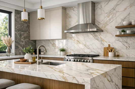 Elevate Kitchen Walls with Luxurious Stone Tiles - Zicana Boutique