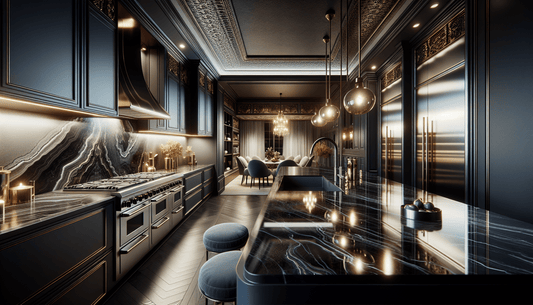 Elevate Kitchens: Black Titanium Granite Countertops for Luxury Homes - Z Boutique by Marble Couture