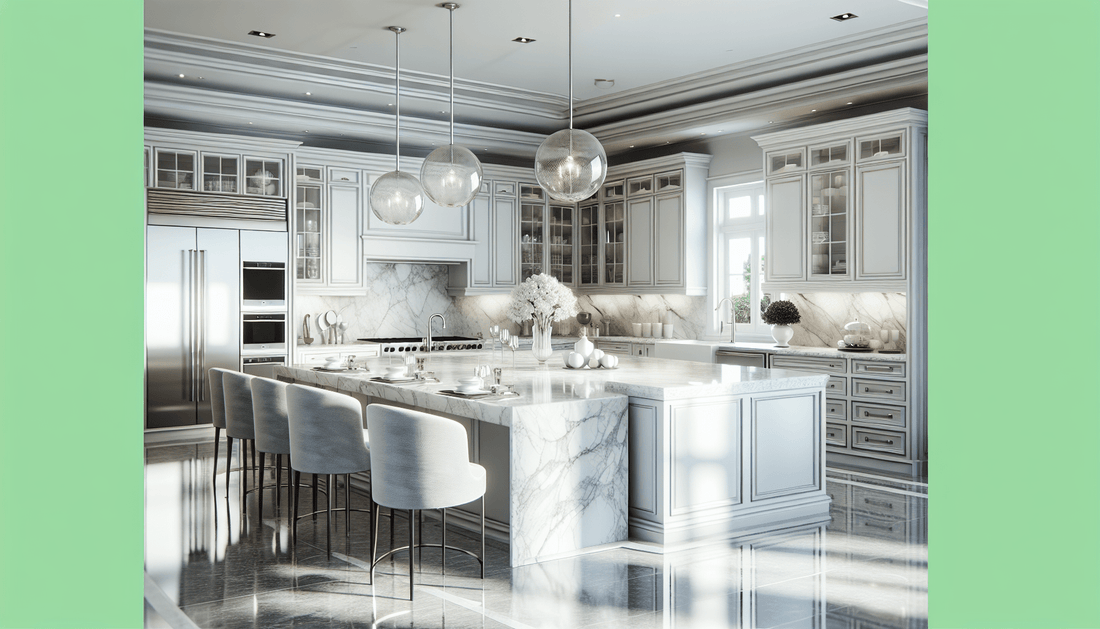 Elevate Kitchens: Luxurious White Granite Countertops for Professionals - Z Boutique by Marble Couture