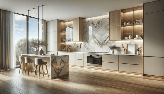 Elevate Kitchens Using Taj Mahal Quartzite as Backsplash - Zicana Boutique