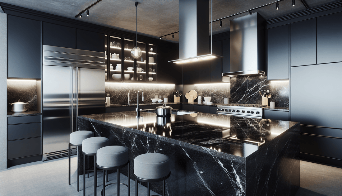 Elevate Kitchens with Luxurious Black Granite Countertops - Z Boutique by Marble Couture