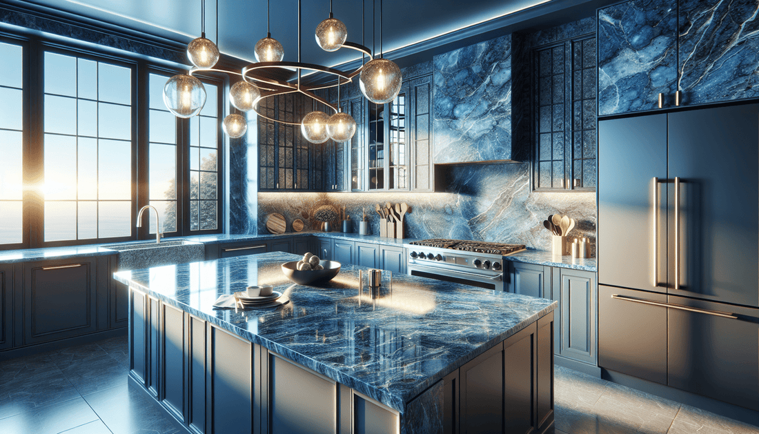 Elevate Kitchens with Luxurious Blue Granite Countertops - Z Boutique by Marble Couture