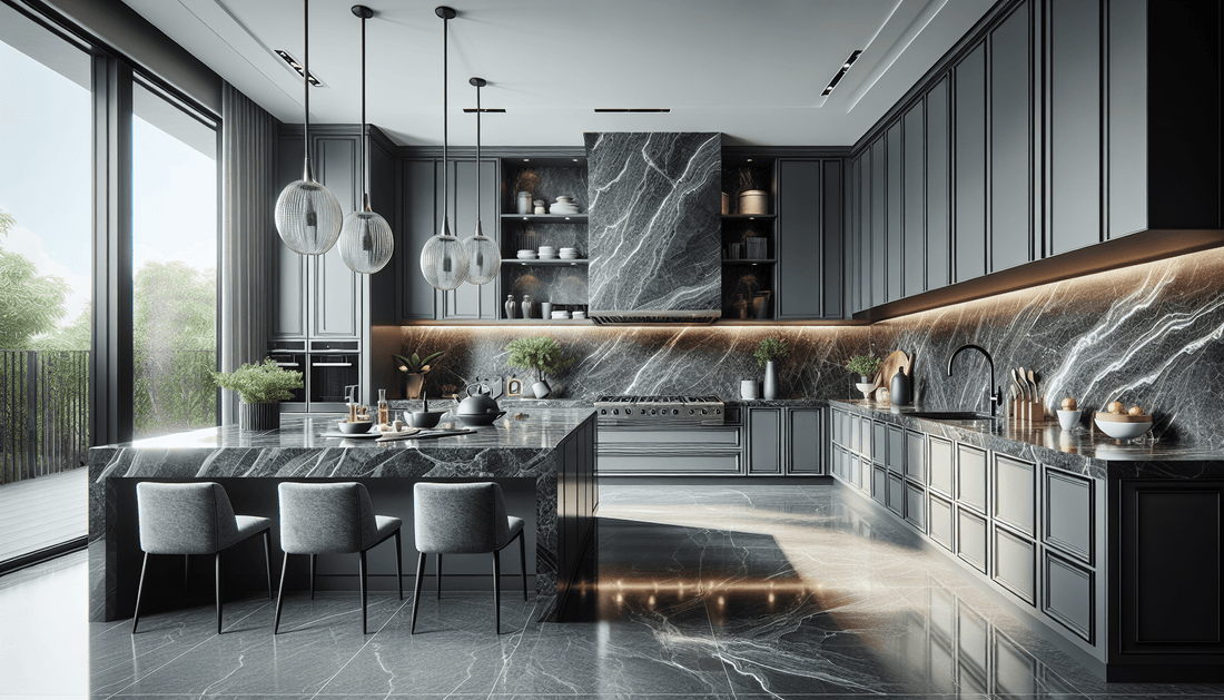 Elevate Kitchens with Luxurious Grey Granite Countertops - Z Boutique by Marble Couture