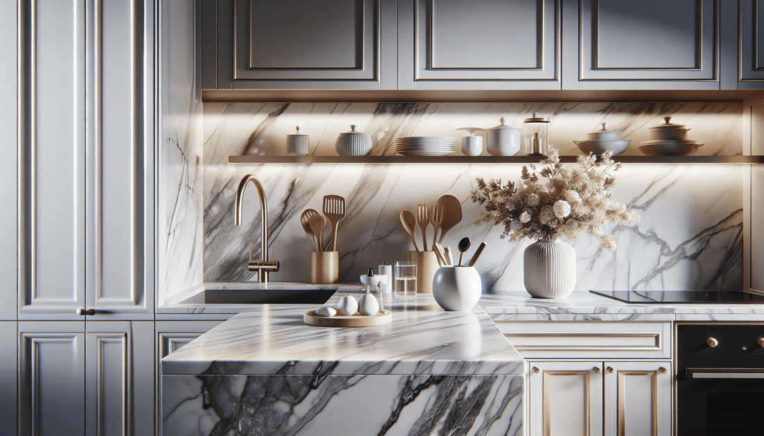 Elevate Kitchens with Marble Countertop Backsplash Ideas and Solutions - Zicana Boutique