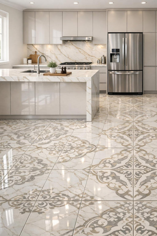 Elevate Kitchens with Premium Porcelain Floor Tiles - Zicana Boutique