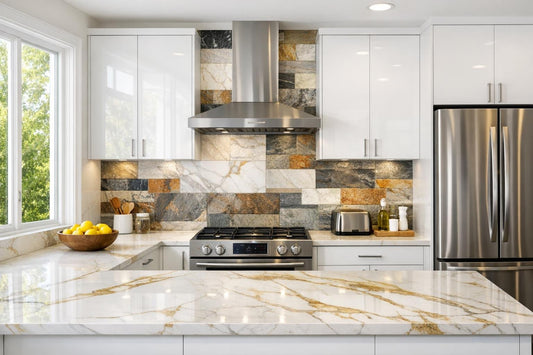 Elevate Kitchens with Stunning Stone Backsplash Ideas - Zicana Boutique